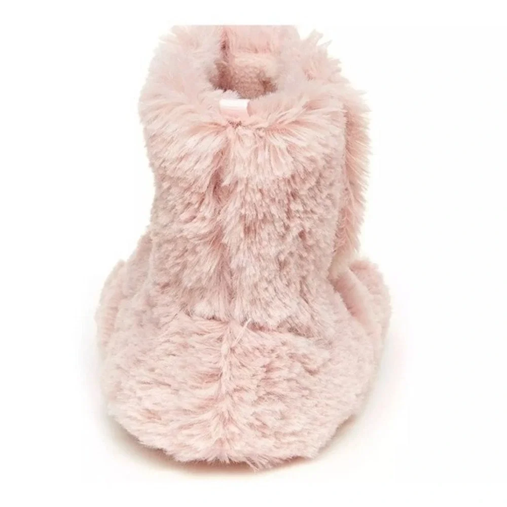 Carter's Pink Slippers Toddler Girls XS Small Pink Monster Claw Bootie Sparkle
